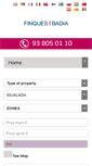 Mobile Screenshot of finquesbadia.com